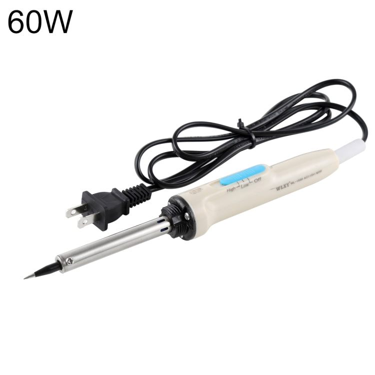 WLXY WL-1930 Saldatore elettrico regolabile a doppia temperatura da 60 W, CA 110 V, spina americana, 60W WLXY WL-1930 Saldatore elettrico regolabile a doppia temperatura da 60 W, CA 110 V, spina americana, 60W